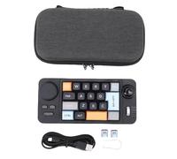 Oreilet Wired USB C Keypad, One Handed Macro Mechanical Keyboard with 19 Programmable Keys RGB Backlit Knob Joystick Control for Work Game