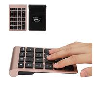 Oreilet Wireless Numeric Keypad, 22 Keys 5.0 Ergonomic Thin Portable Scissor Foot Key Cap with Fast Rebound Speed for Window Mac OS (Rosy Gold)