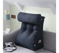 Oreiller de Lecture Coussin de Lecture Traversin de Canapé Dossier Triangulaire Lombaire Coussins Cale Dos Oreiller Pour Lire Se Détendre ou Travailler Au Lit, LLHJUNUK, Smoke Polish, 55 * 60 * 30 (w