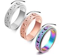 OreilleStar Anxiety Ring for Women Spinner Ring: Fidget Ring Anxiety Relief Items Spinner Rings for Anxiety Fidget Rings for Anxiety for Women Anti Anxiety Fidget Ring Men Teens