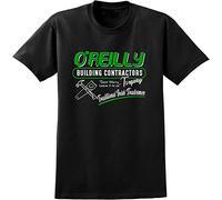 O'Reilly Builders Fawlty Towers Inspired T-Shirt - Retro British 70S Tv Black XL