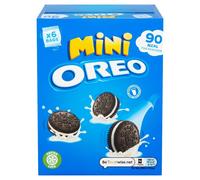 Oreo Chocolate Sandwich Biscuit Mini Bags, Classic Chocolate Biscuits With Vanilla Creme Filling, Multipack of 6 x 19 g (Pack of 1)