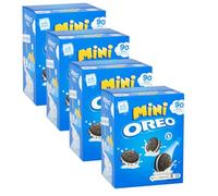 OREO Chocolate Sandwich Biscuit Mini Bags, Classic Vanilla, Multipack | Classic OREO Chocolate Biscuits with Vanilla Creme Filling, Individually Wrapped Mini Bags for Freshness, 24 x 19 g (1-Pack)
