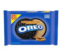 OREO Chocolate Sandwich Cookies, Peanut Butter Flavored Creme, 1 Resealable 17 oz Family Size Pack