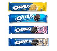 Oreo Cookies Mix - Golden | Tiramisu Remix | Raspberry Remix | Original - 4 cookie varieties in a value pack (4 packs of 157 g each)