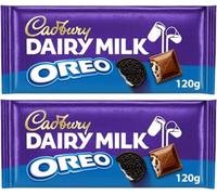 Oreo Delight Duo: Chocolate Bundle Featuring Cadbury Dairy Milk With Oreo - Twin Pack of 120g Bars for Double the Crunchy-Chocolaty Bliss! Sold by sweetalicious