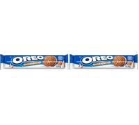 OREO Limited Edition Gingerbread Flavour Sandwich Biscuit With a Vanilla Flavour Filling, Festive Gingerbread Cookies, Perfect Christmas Treat for Sharing, 154 g (Pack of 2)