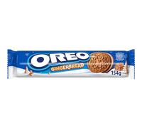 OREO Limited Edition Gingerbread Flavour Sandwich Biscuit With a Vanilla Flavour Filling, Gingerbread Cookies, Perfect Treat for Sharing, 154 g (Pack of 1)