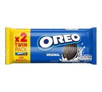 OREO Original Vanilla Sandwich Biscuit Twin Pack, 308 g (2 x 154 g) | Delightful Vanilla Flavour, Crispy Texture, Vegetarian Friendly for Enjoying Anytime, Perfect for Sharing and Snacking