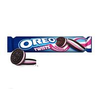 Oreo Twists Sandwich Biscuits Filled with Raspberry and Vanilla Flavour Creme, 157 g (Pack of 1)
