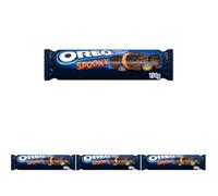 OREO Vanilla Flavour Spooky Halloween Biscuits, Pumpkin Designed Cookies, 154 g (Pack of 4)
