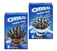 Oreo Wafer Roll Bundle - 2 x Chocolate 54 g (1 x White Chocolate / 1 x Milk Chocolate)