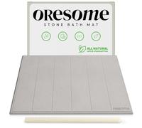 OResome Luxury Quick Dry Stone Bath Mat, Minimalist Easy to Clean Diatomaceous Earth Mat, Super Absorbent Stone Bath Mats for Bathroom and Shower, Water-Absorbing Tapete de Piedra para Baño (1 Pack)