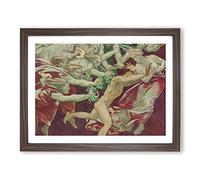 Orestes And The Furies By John Singer Sargent Classic Painting Framed Print | A4 Walnut Framed Wall Art | Ready to Hang | Classic Historical Picture | Living Room Bedroom Lounge Office