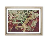 Orestes And The Furies By John Singer Sargent Classic Painting Framed Wall Art Print, Ready to Hang Picture for Living Room Bedroom Home Office Décor, Oak A2 (64 x 46 cm)