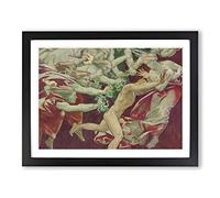 Orestes And The Furies By John Singer Sargent Classic Painting Framed Wall Art Print, Ready to Hang Picture for Living Room Bedroom Home Office Décor, Black A2 (64 x 46 cm)