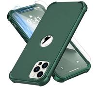 ORETECH for iPhone 12 Pro Max Case, with [2 x Screen Protectors] [10 Ft Military Grade Drop Test] [Camera Protection] 360° Shockproof Slim Thin Phone Case iPhone 12 Pro Max Cover 6.7" - Alpine Green