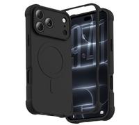 ORETECH Magnetic for iPhone 18 Pro Max Case, 2 x 9H Screen Protector, Black | 15ft Military Grade Drop Protection, MagSafe Shockproof, Liquid Silicone Full Body