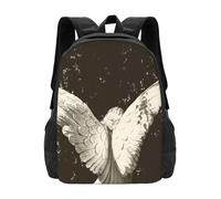 OREURUIK Angel Statue Schoolbag Backpack Fashion Bags Angelic Peaceful Angel Statue Inter Angel Guardian Angel Cherub Christmas
