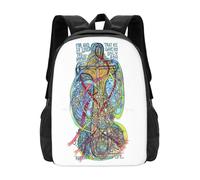 OREURUIK Christ Is Risen Schoolbag Backpack Fashion Bags Lindisfarne Gospels Gospel Holy Island Illuminated Manuscripts Mary