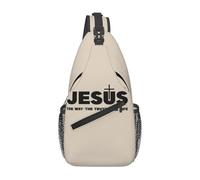 OREURUIK Custom Christ The Way Truth The Life Sling Bag Religion Cross Faith Crossbody Chest Backpack Shoulder Daypack