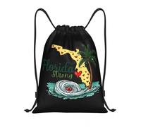 OREURUIK Custom Florida Strong Tampa Bay Drawstring Backpack Women Men Gym Sport Sackpack Portable Shopping Bag Sack