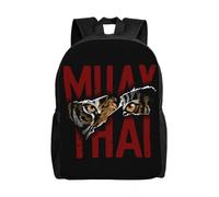 OREURUIK Custom Muay Thai Tiger Laptop Backpack Women Men Fashion Bookbag College School Student Thailand Martial Art Fighter Spirit Bags