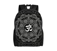 OREURUIK Custom Om Mandala Backpack Buddhism Aum Yoga Meditation College School Travel Bags Women Men Bookbag Fits 15 Inch Laptop