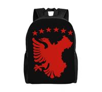 OREURUIK Customized Shqipe Autochthonous Flag Essential Backpacks Men Women Fashion Bookbag for School College Kosovo Albania Eagle Bags