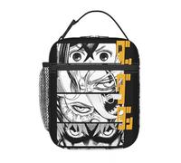 OREURUIK Dandadan Eyes Anime Okarun Momo Thermal Insulated Lunch Bags Picnic Manga Japan Portable Bento Box Thermal Cooler Lunch Boxes