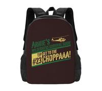 OREURUIK Get To The ! Schoolbag Backpack Fashion Bags Funny Movie Chopper Schwarzenegger