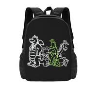 OREURUIK Glow Dragon Tales Schoolbag Backpack Fashion Bags Dragons Dragon Tales Glow Cassie Org Zack Weezie Cartoons Kids