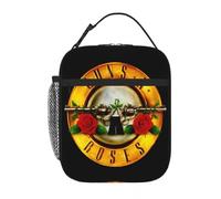 OREURUIK Guns N Roses Logo Thermal Insulated Lunch Bag Rock Band Skull Hip Hop Portable Food Bag Container Cooler Thermal Lunch Boxes