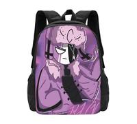 OREURUIK Holding A Knife With Neon Effect Schoolbag Backpack Fashion Bags Russian Mod Character