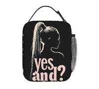 OREURUIK Insulated Lunch Boxes Ariana Grande Singer Yes and Merch 2024 Songs Lunch Food Box Harajuku Thermal Cooler Lunch Box for School