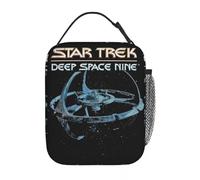 OREURUIK Insulated Lunch Boxes Stars Treks Deep Space Nine Space Station Lunch Food Box Ins Style Cooler Thermal Lunch Box for School