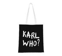 OREURUIK K-KARL Who Women's Canvas Tote Bag Shopping Bag it easily accommodates daily shopping