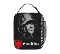 OREURUIK Lunch Boxes Das Reich Kommt Wieder Product Landser Rock Band Storage Food Box Unique Design Thermal Cooler Bento Box for School