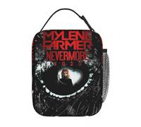 OREURUIK Mylene Farmer 2023 Nevermore Insulated Lunch Bags for Men Women Famous Singer Food Bag Portable Cooler Thermal Lunch Boxes