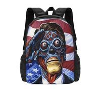 OREURUIK They Live! Schoolbag Backpack Fashion Bags Jack Burton Alien Movie Retro Live