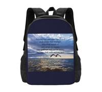 OREURUIK They That Wait Upon The Lord Schoolbag Backpack Fashion Bags Kathy Weaver Eagle Bird Water Beach Sky Isaiah Bible