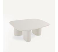 Oreus Solid Acacia Coffee Table, Height 34.5cm White Foam