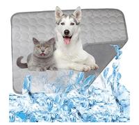 OREZAUQS Cooling Dog Bed Cool Mats for Pets Dog Cooling Mat Durable Pet Cool Mat for Dogs and Cats Small Medium Large Dogs Indoor Outdoor Summer (XXL,light gray)