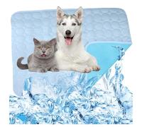 OREZAUQS Cooling Dog Bed Cool Mats for Pets Dog Cooling Mat Durable Pet Cool Mat for Dogs and Cats Small Medium Large Dogs Indoor Outdoor Summer (M,light blue)