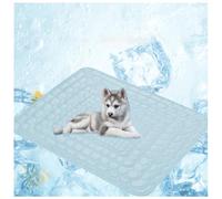 OREZAUQS Dog Cooling Mat Durable Pet Cool Mat for Dogs and Cats Cooling Dog Bed Cool Mats for Pets Small Medium Large Dogs Indoor Outdoor Summer (XS,light blue)