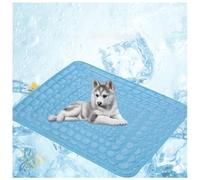 OREZAUQS Dog Cooling Mat Durable Pet Cool Mat for Dogs and Cats Cooling Dog Bed Cool Mats for Pets Small Medium Large Dogs Indoor Outdoor Summer (XS,blue)