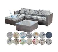 OREZAUQS Replacement Outdoor Cushion Covers Waterproof Rattan Elastic | Waterproof & fade-resistant rattan covers. Elastic edges fit most sofas. Perfect for patio, balcony, garden. Easy to clean.