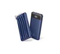 Orfeika 20000mAh Power Bank Fast Charging, Portable Charger with 4 Built-in Cables & 6 Outputs, 20W PD USB C Battery Pack Compatible with iPhone 16/15, Galaxy, Android, iPad & More (Travel Essential)