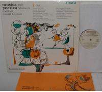 Orff: Musica Poetica - Orff Schulwerk. 3 Dur - Dominanten.Der Tolzer Knabenchor; Der Kammerchor der Staatlichen; Hochscule fur Musik, Munchen, Instrumental Ensemble, Speaker - Godela Orff-Buchtemann. LP