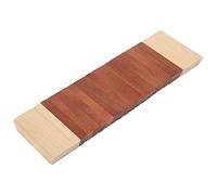 Orff Percussion Instrument Gift Educational Rhythm Improvement Eco-Friendly Orff Tooth Wooden Sounder (Red and Wood Color)